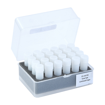 5 mL Frosted Polyethylene Vial Set