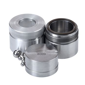Round-Ended Hardened Stainless Steel Vial Set, 35 mL